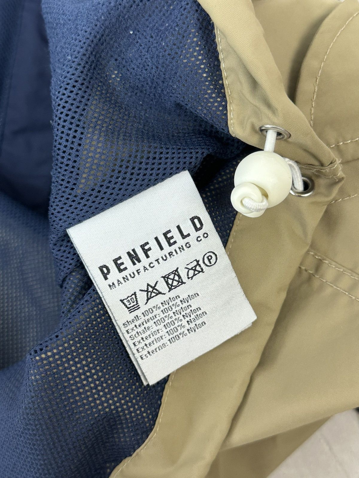 Penfield Penfield Blue-Beige Nylon Patch Pocket Men’s Hooded Jacket Size US M / EU 48-50 / 2 - 12 Thumbnail