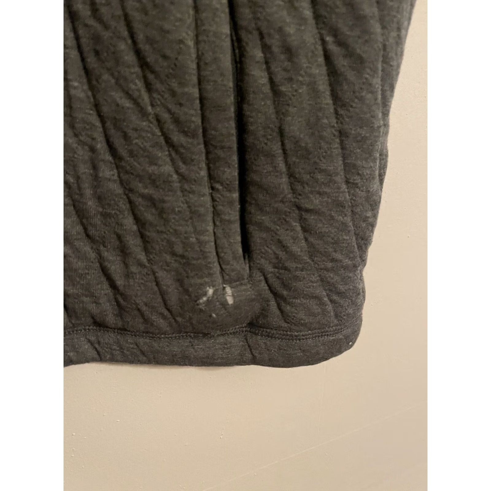 Mizzen+Main Mizzen + Main Gray Quilted Cotton Modal Full Zip Vest Jacket Men's XL Size US XL / EU 56 / 4 - 5 Thumbnail