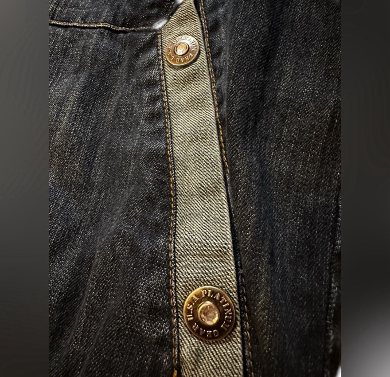 Other Vintage Platinum Gear Jean Jacket Mens 3XL Denim Y2K Hip Hop Size US XXL / EU 58 / 5 - 4 Thumbnail