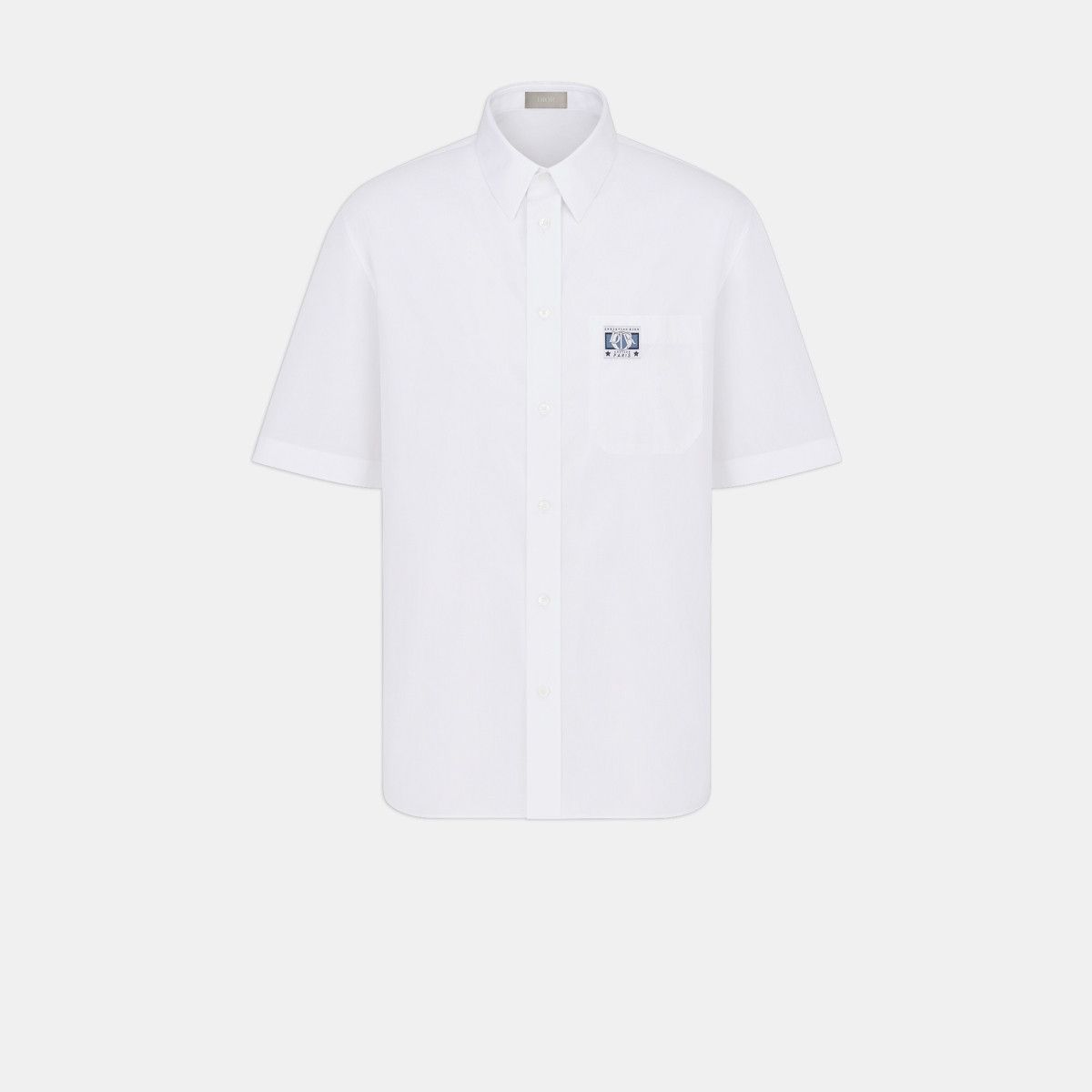 Dior o1bcso1str0226 Charm Short-Sleeved Shirt in White Size US S / EU 44-46 / 1 - 1 Thumbnail