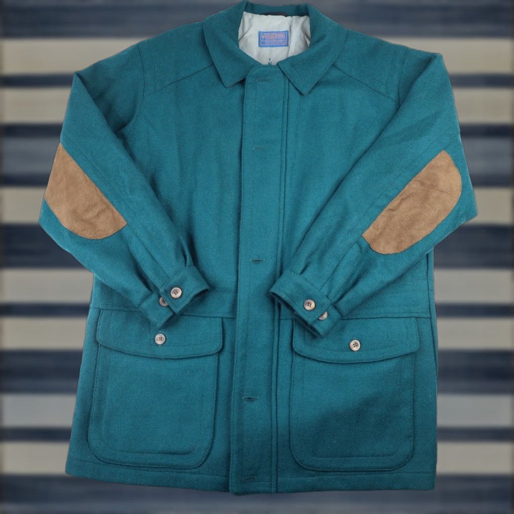 Pendleton VINTAGE Pendleton Coat Mens M Heavy Wool Blue Teal Overcoat Size US M / EU 48-50 / 2 - 1 Thumbnail