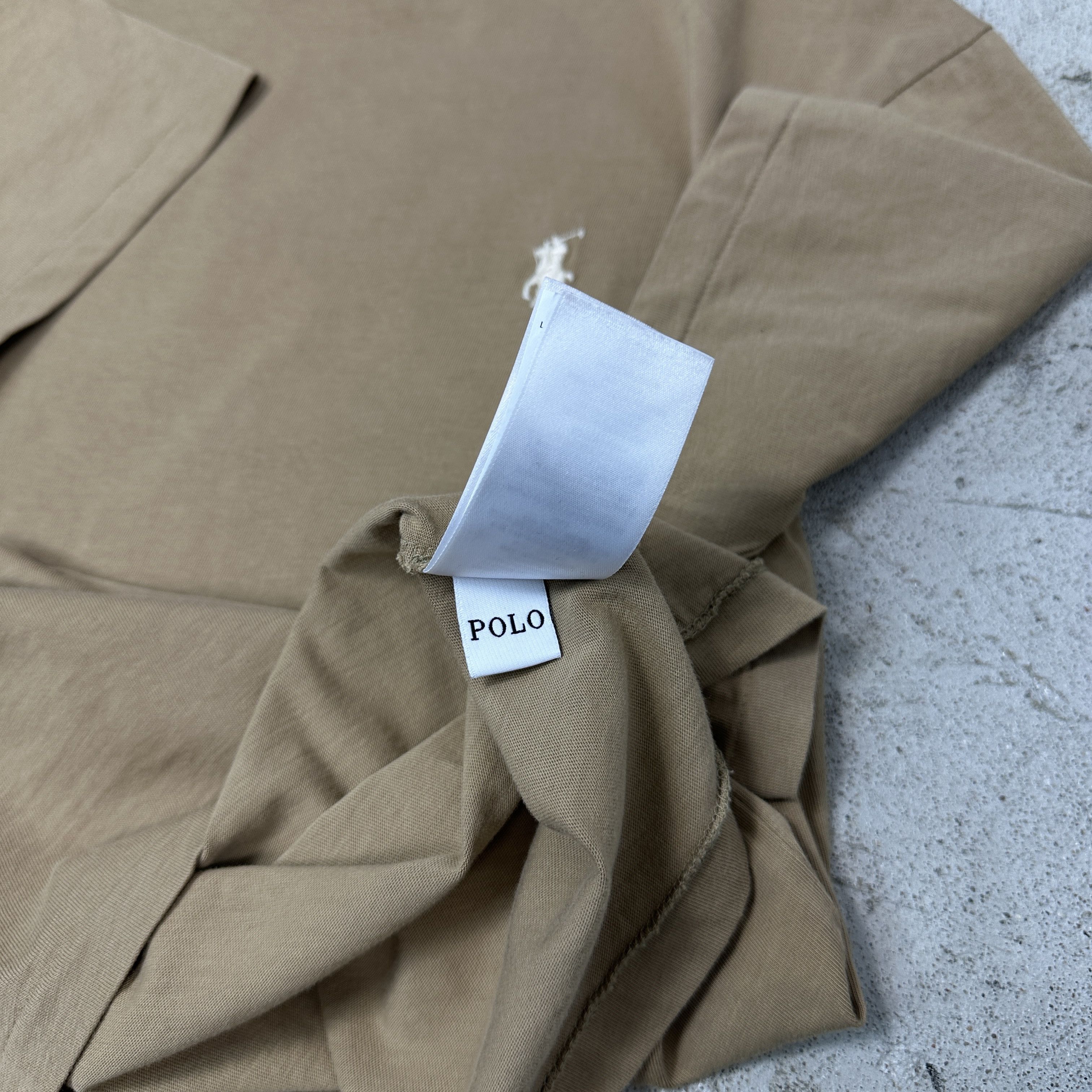 Polo Ralph Lauren Vintage Preppy Sporty Beige Polo Ralph Lauren T-shirt Y2K Size US L / EU 52-54 / 3 - 5 Thumbnail