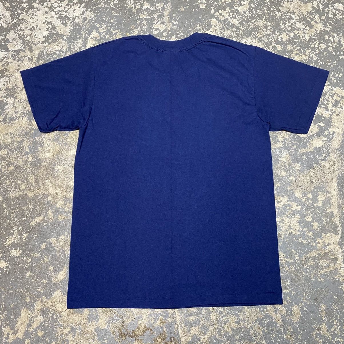 Unsound Rags × Vintage Vintage Hanes Heavyweight Navy Blank 90s Single Stitch shirt Size US M / EU 48-50 / 2 - 6 Thumbnail