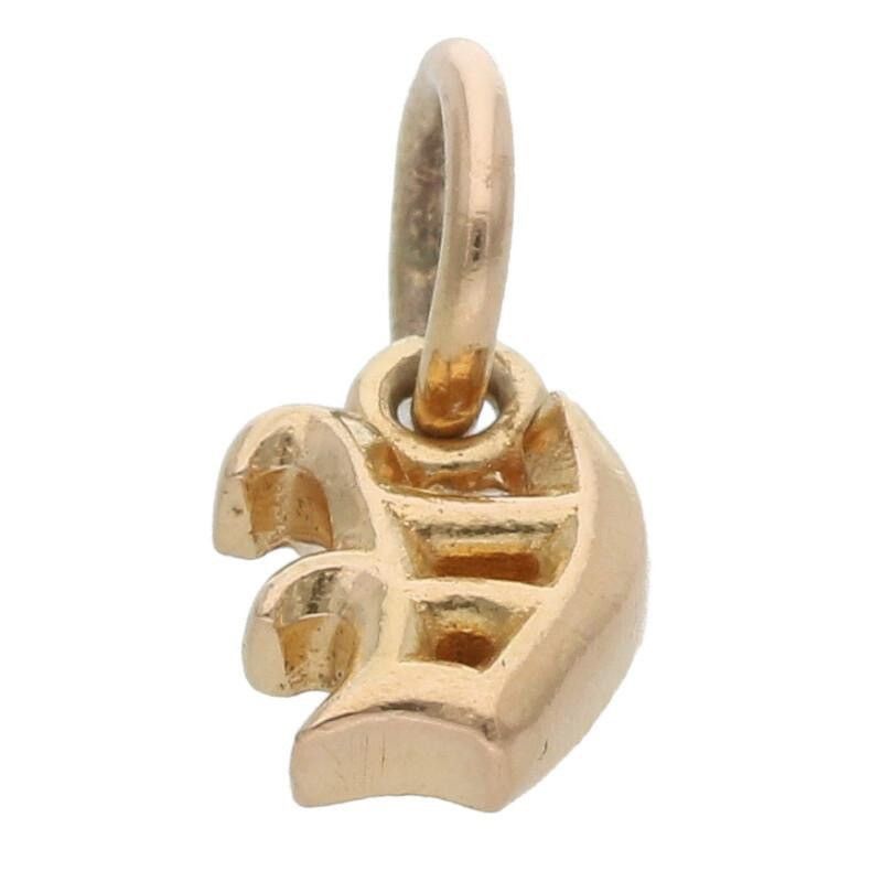 Chrome Hearts 22K Gold Alphabet V Stack Charm