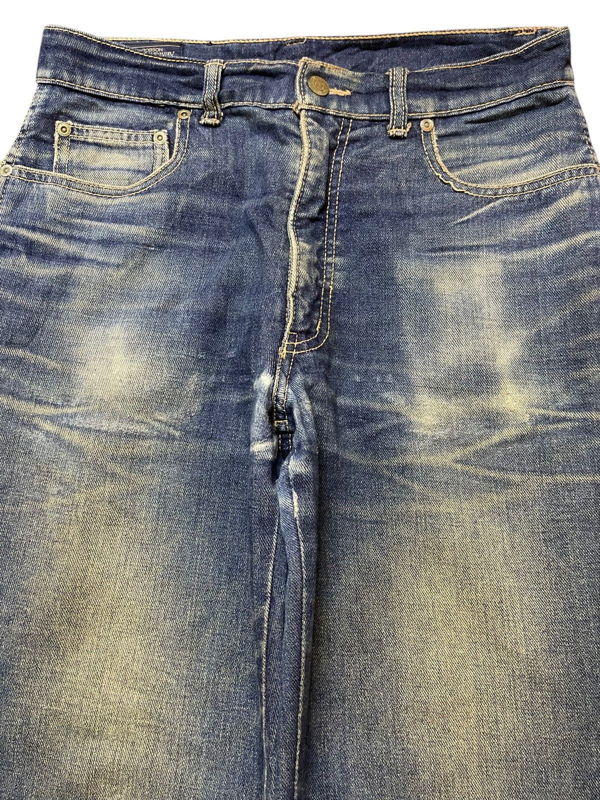 Hysteric Glamour Vintage Japanese Brand Mud Wash Faded Bootcut Wide Leg Jeans Size US 30 / EU 46 - 3 Thumbnail