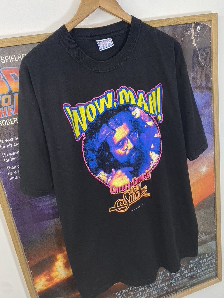 Vintage 90s Vintage Cheech And Chong Up In Smoke Movie Promo T Shirt Size US XL / EU 56 / 4 - 5 Thumbnail