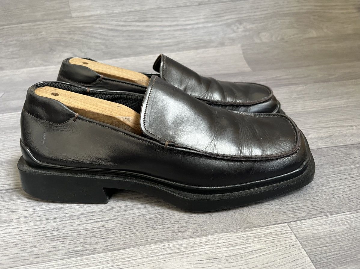 Prada Vintage FW 98 Prada square toe leather mule loafers uk7 Size US 8 / EU 41 - 8 Thumbnail