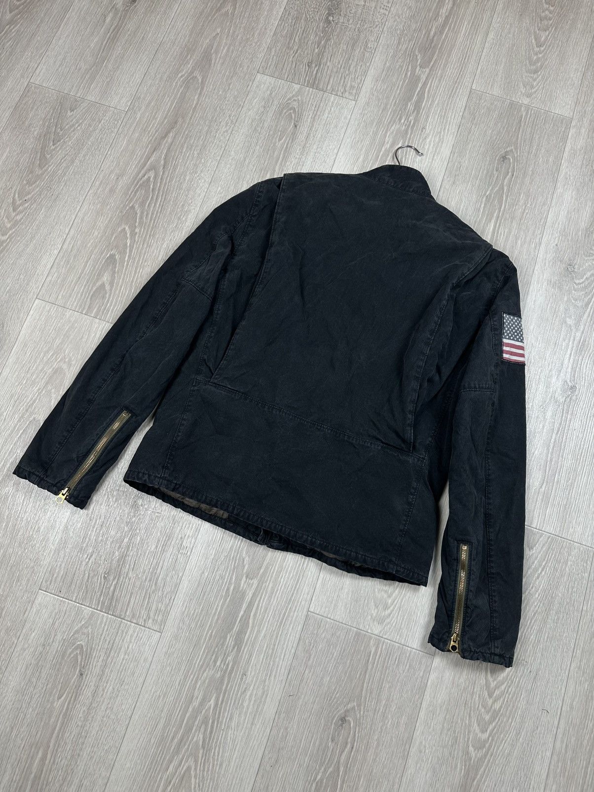 Lauren Ralph Lauren Vintage Polo Ralph Lauren Jeans USA Flag Moto Jacket Size US M / EU 48-50 / 2 - 6 Thumbnail