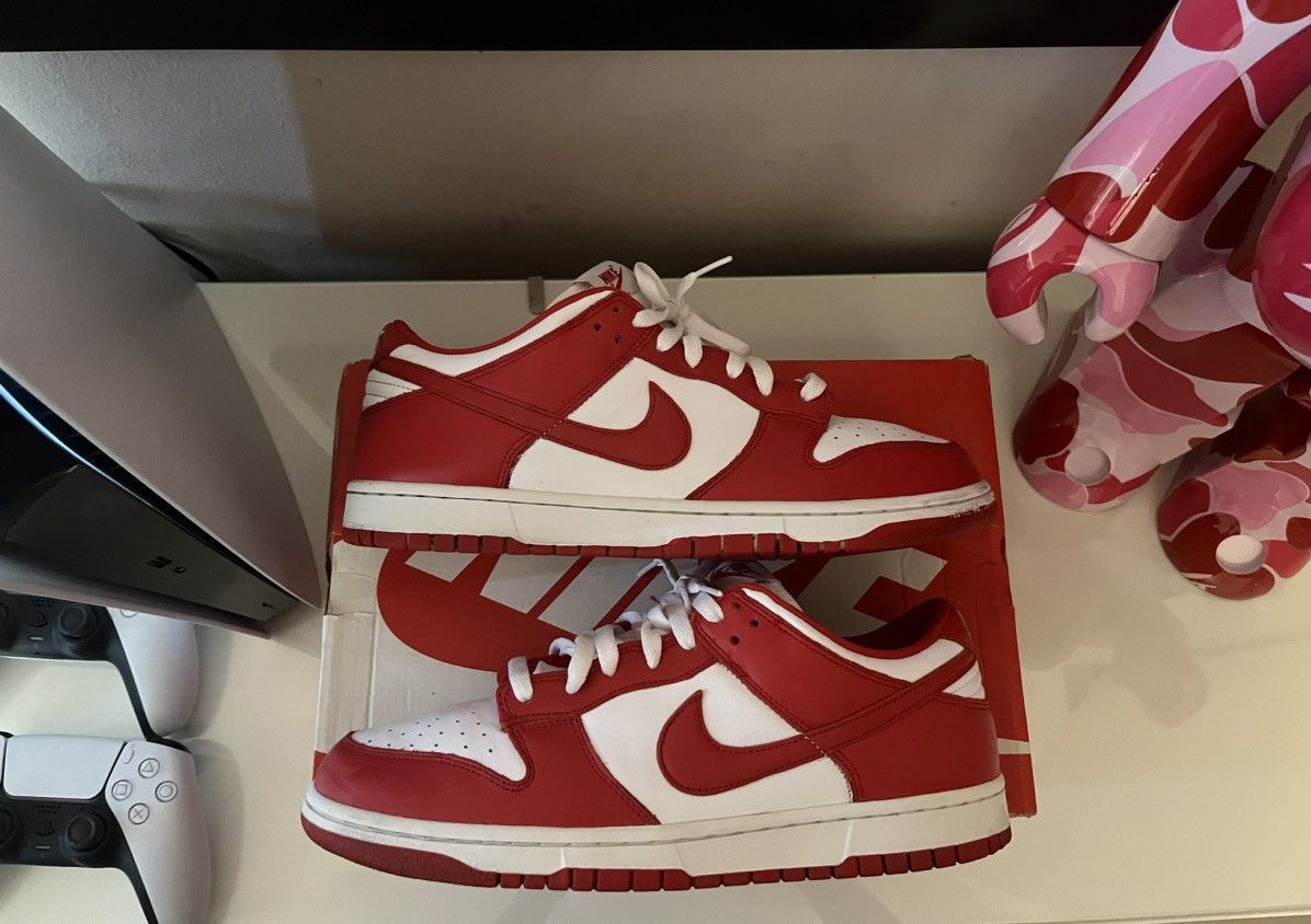 image of Nike Dunk University Red Shoes, Men's (Size 10.5)