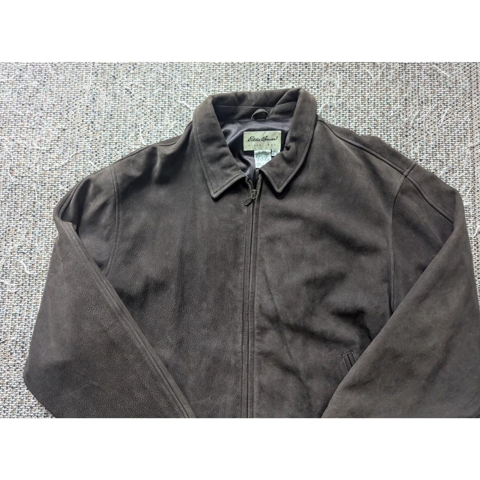 Eddie Bauer VINTAGE Eddie Bauer Leather Jacket 2XL Brown Motorcycle Mens 50-52 Size US XXL / EU 58 / 5 - 5 Thumbnail