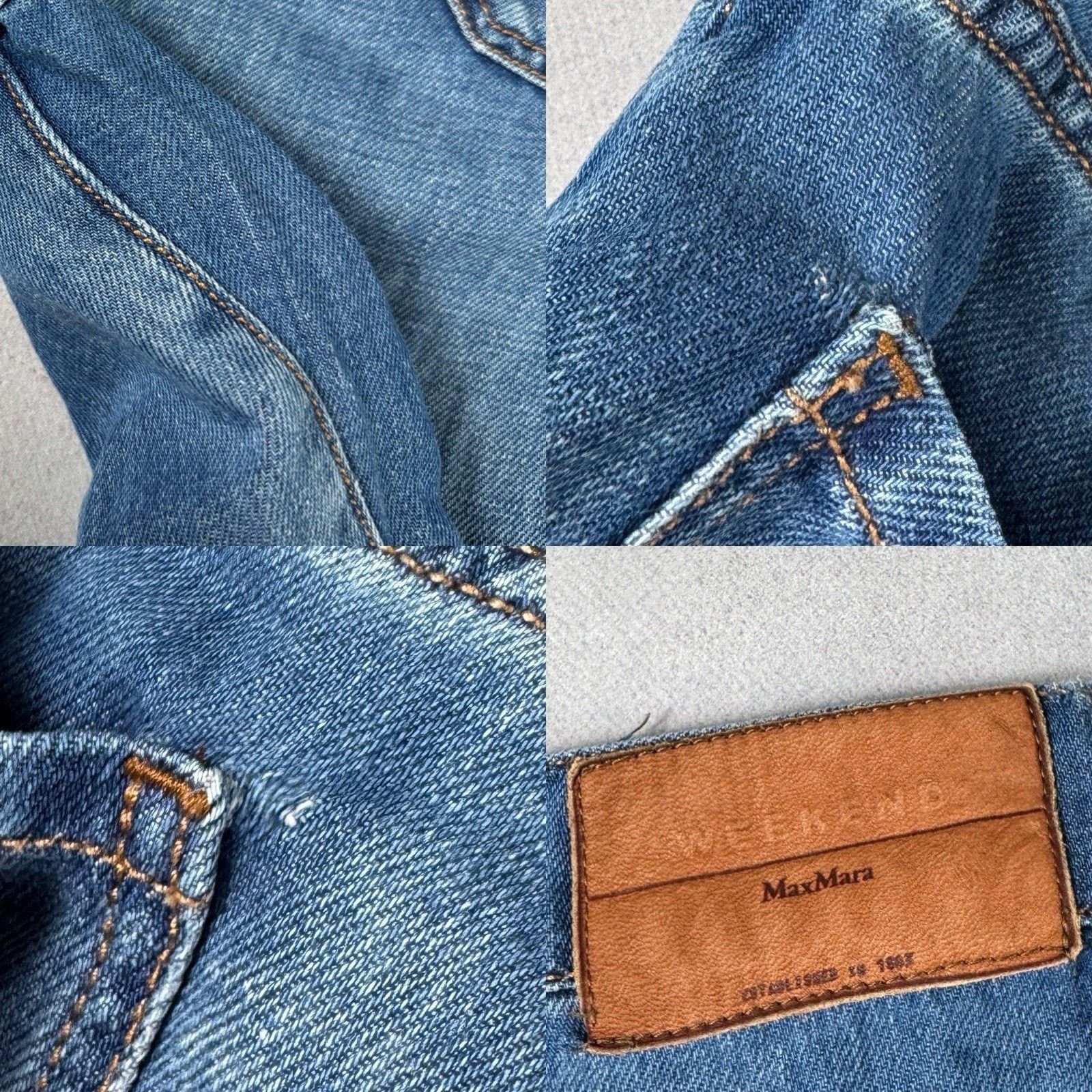 Weekend Max Mara Weekend Max Mara Flared Jeans mit 5-Pocket Size US 10 Blue Size 32" / US 10 / IT 46 - 24 Thumbnail