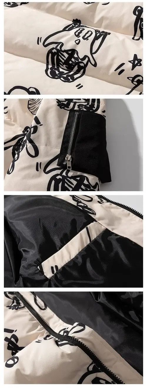 VIBE Puffer Jacket with Ghost Print Size US XL / EU 56 / 4 - 3 Thumbnail