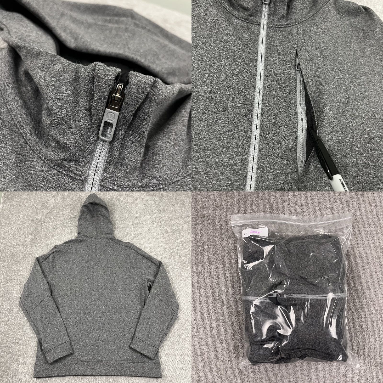 Lululemon Lululemon City Sweat Zip Hoodie Mens XL Gray Jacket Active Athleisure Running Jacket Size US XL / EU 56 / 4 - 8 Thumbnail