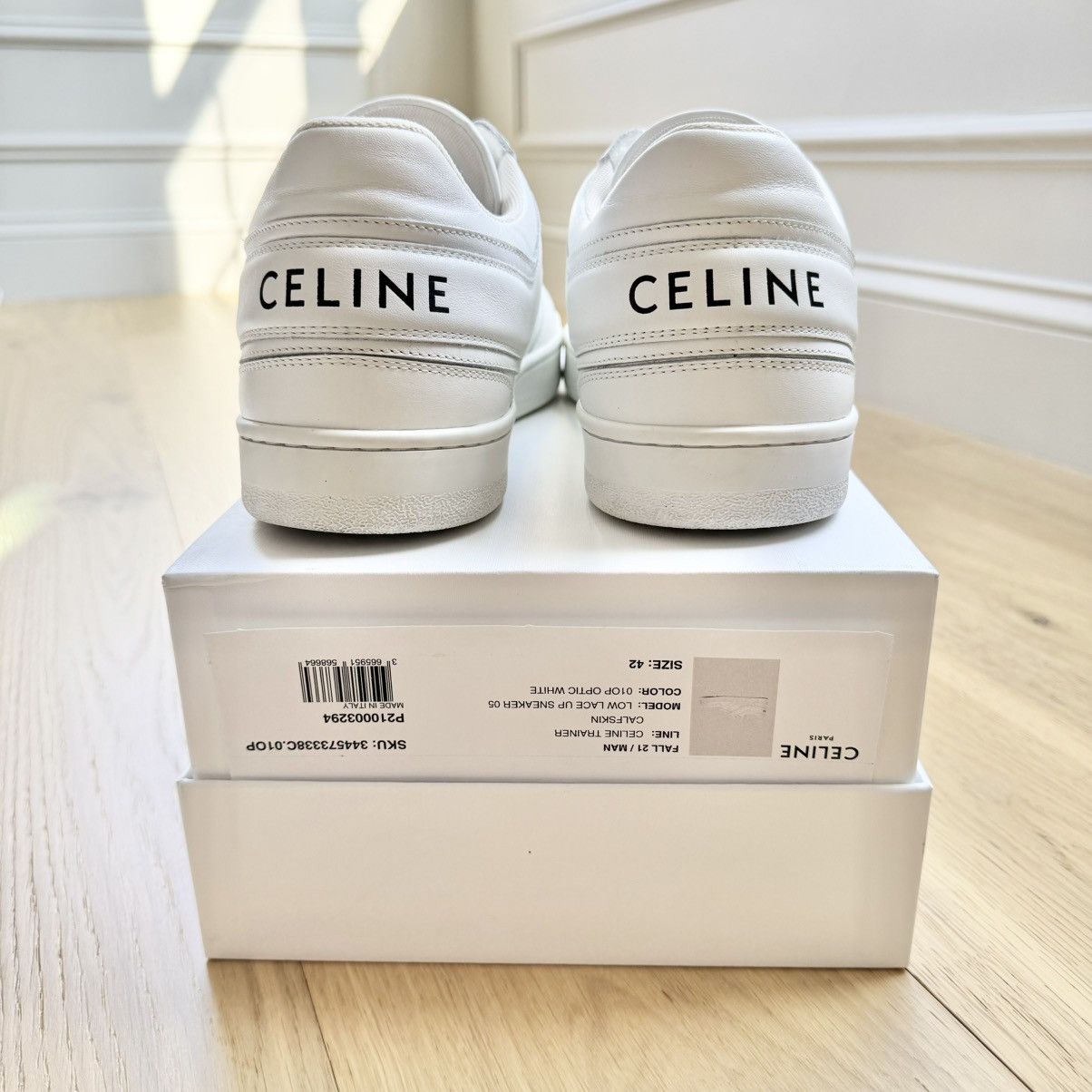 Celine Celine Low Top Calfskin Trainer Size US 9 / EU 42 - 3 Thumbnail