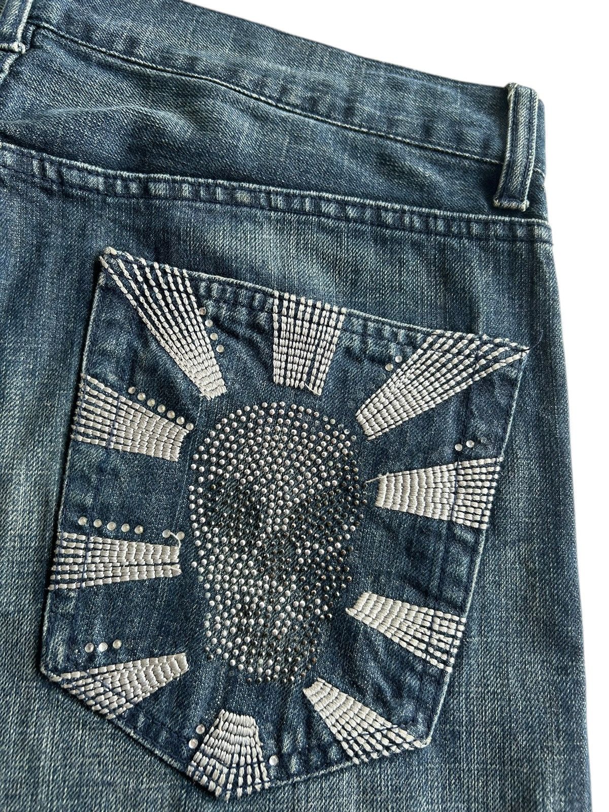 Kapital Vintage Skull Japanese Punk Style Distressed Denim jeans Size US 34 / EU 50 - 5 Thumbnail