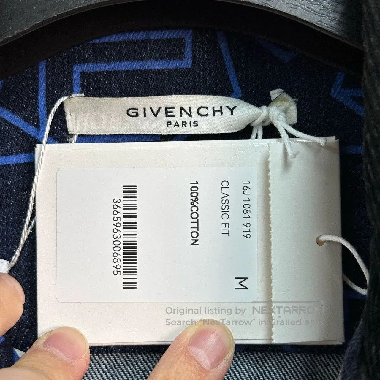 Givenchy Givenchy Star Print Denim Jacket in Blue. Size US M / EU 48-50 / 2 - 3 Thumbnail