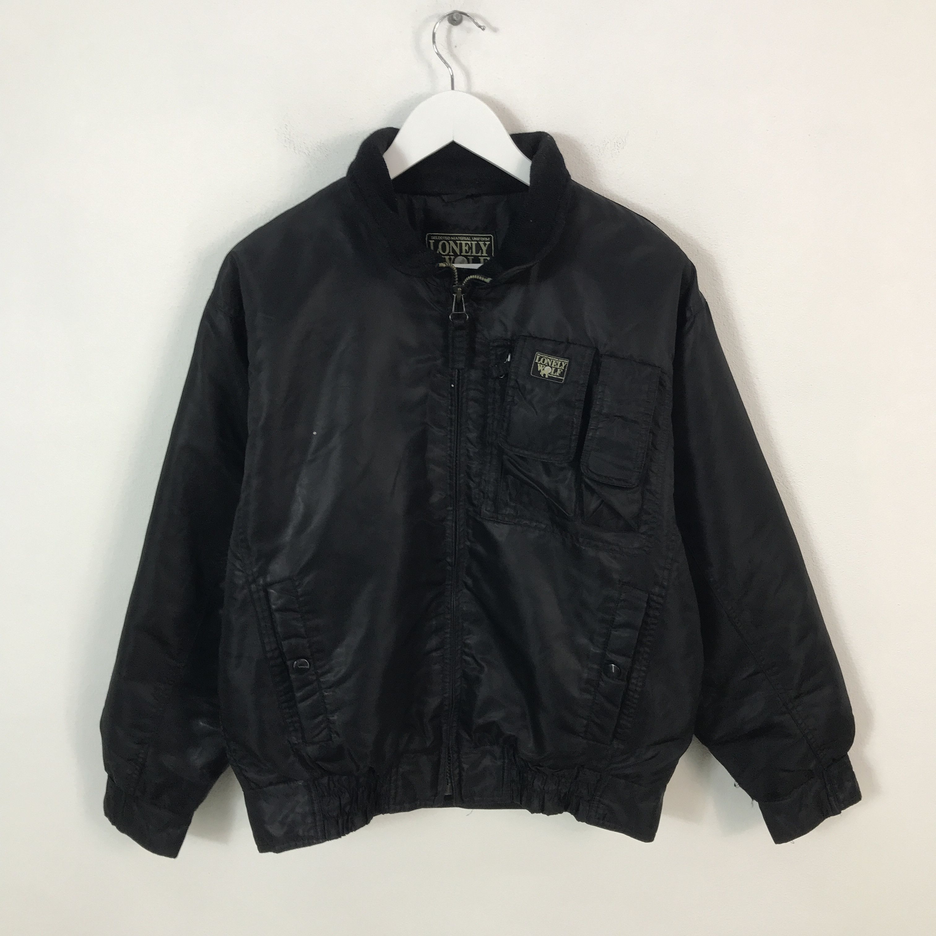 Designer × Japanese Brand The Lonely Wolf Black Windbreaker Jacket Size US M / EU 48-50 / 2 - 1 Thumbnail