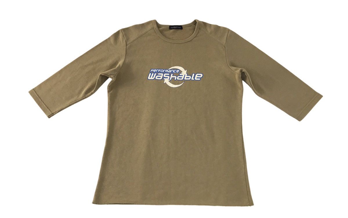 Japanese Brand × Number (N)ine Numbernine Perfomance Washable 3 Quater Longsleeve Tee Size US S / EU 44-46 / 1 - 1 Thumbnail