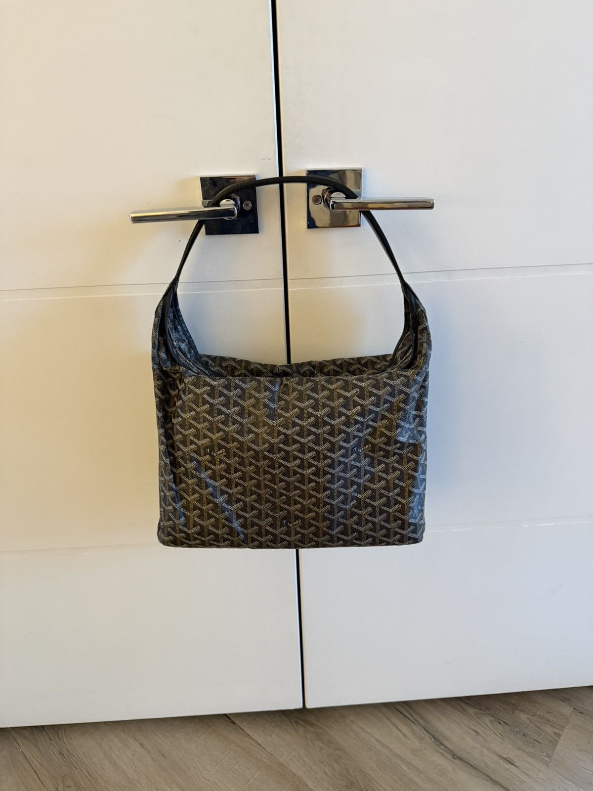 Goyard Goyard Hobo Fidji Zip Closure Bag (Black) Size ONE SIZE - 10 Thumbnail