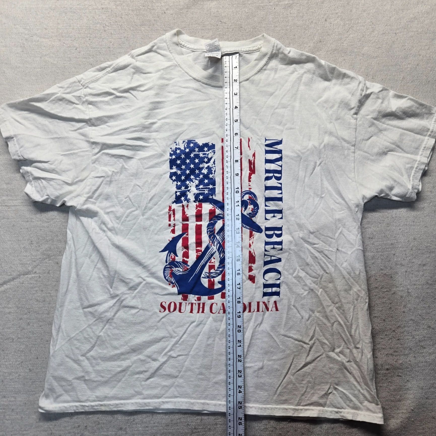 Vintage Myrtle Beach SC South Carolina White Tee T Shirt Adult Men's Size M Medium Shirt Mens White Beach Graphic Short Sleeve Crew Neck Size US M / EU 48-50 / 2 - 6 Thumbnail