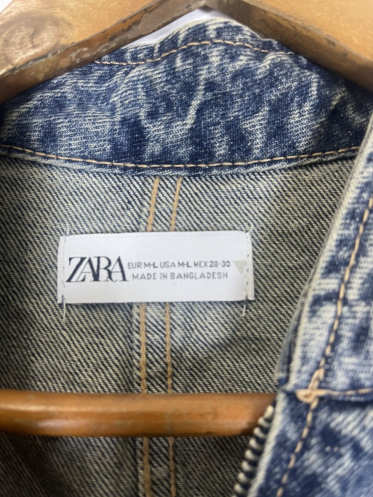 Zara ZARA DENIM JACKET Size US L / EU 52-54 / 3 - 14 Thumbnail