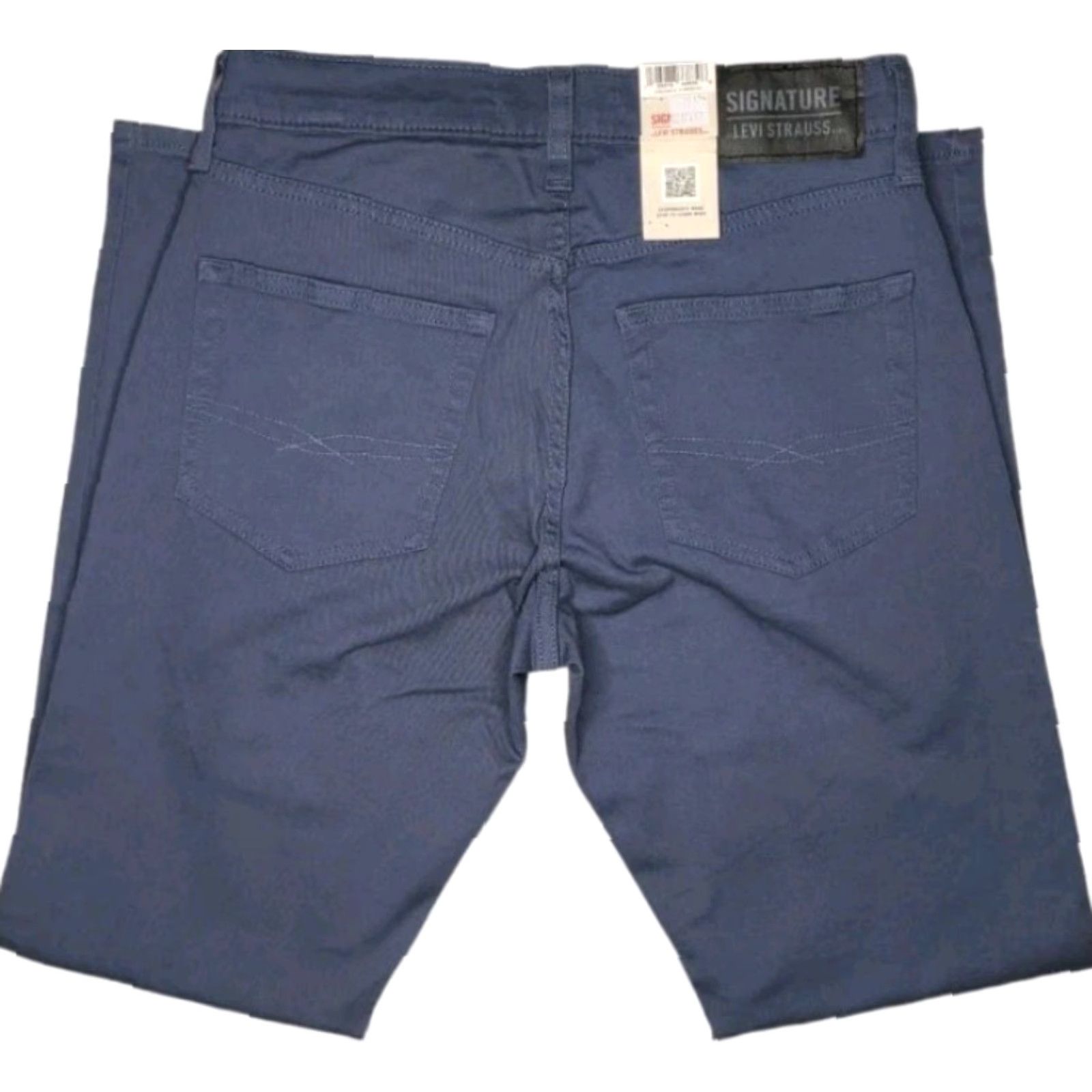 Vintage Signature By Levi Strauss Gray 29X30 Men's Athletic Hybrid Chino Pants NEW NWT Size US 29 - 3 Thumbnail