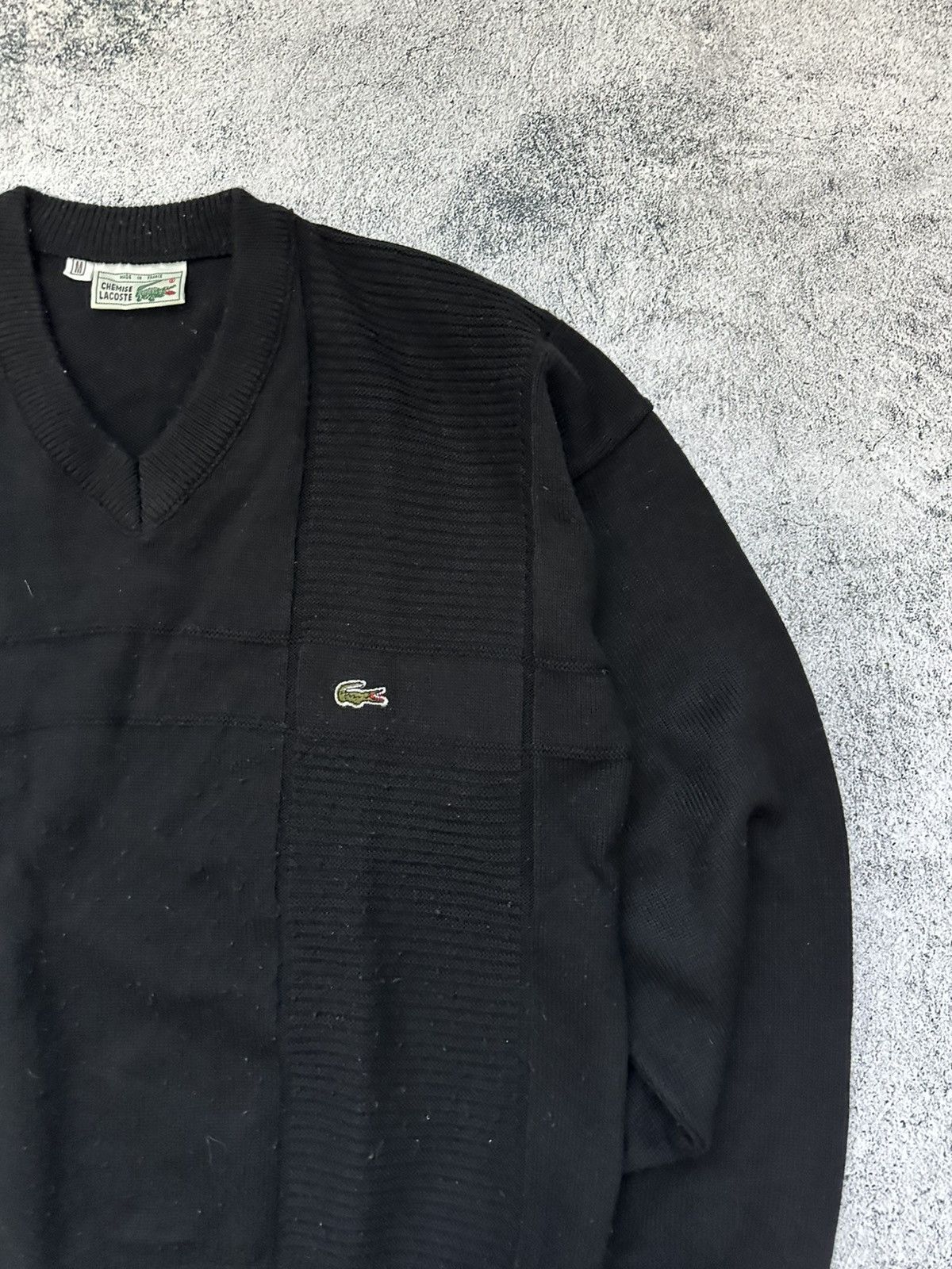 Lacoste Vintage Chemise Lacoste Black Sweater Logo Size US M / EU 48-50 / 2 - 5 Thumbnail
