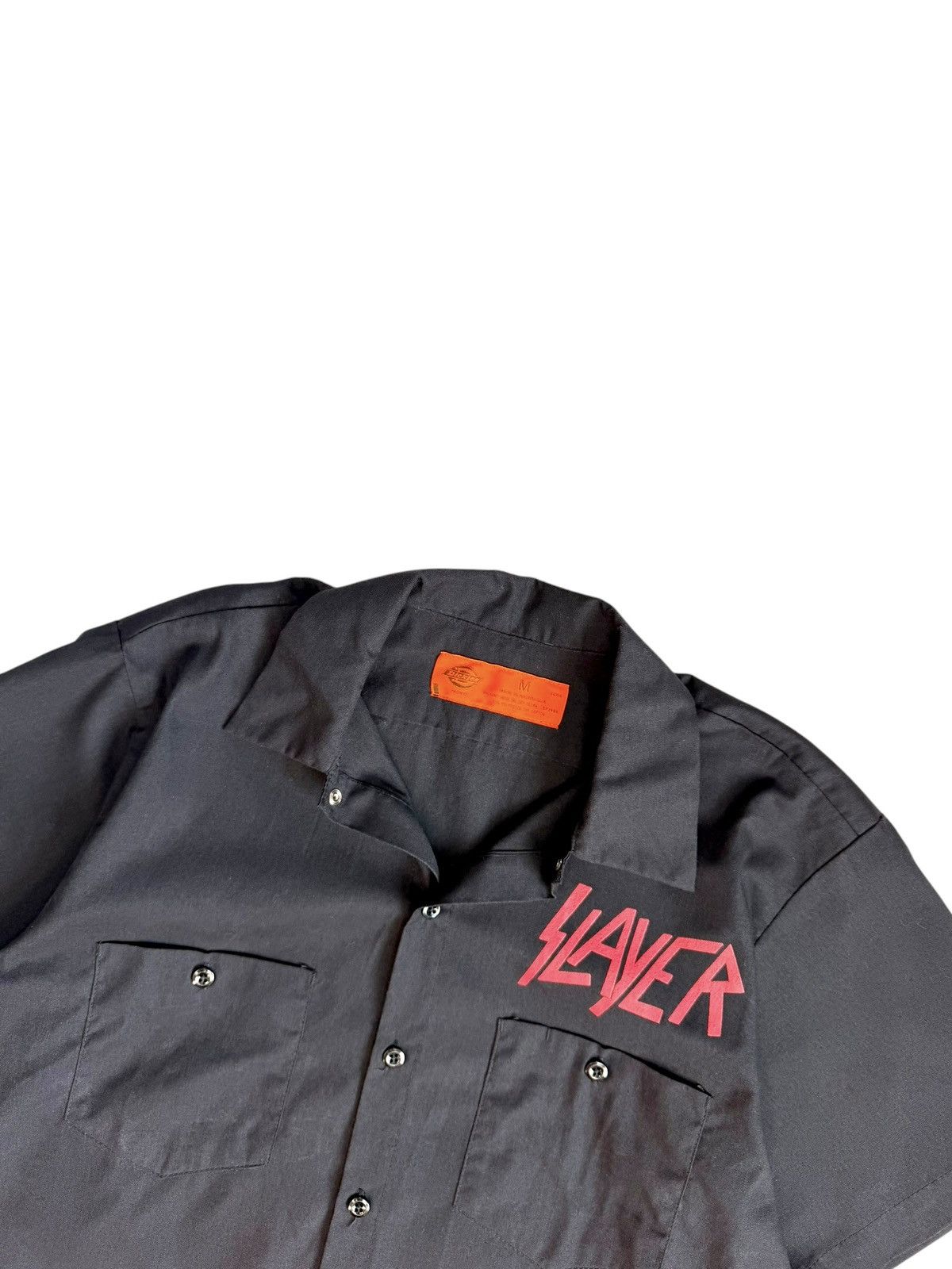 Dickies 2004 Vintage Slayer Dickies Merch shirt biker rock punk Size US M / EU 48-50 / 2 - 3 Thumbnail