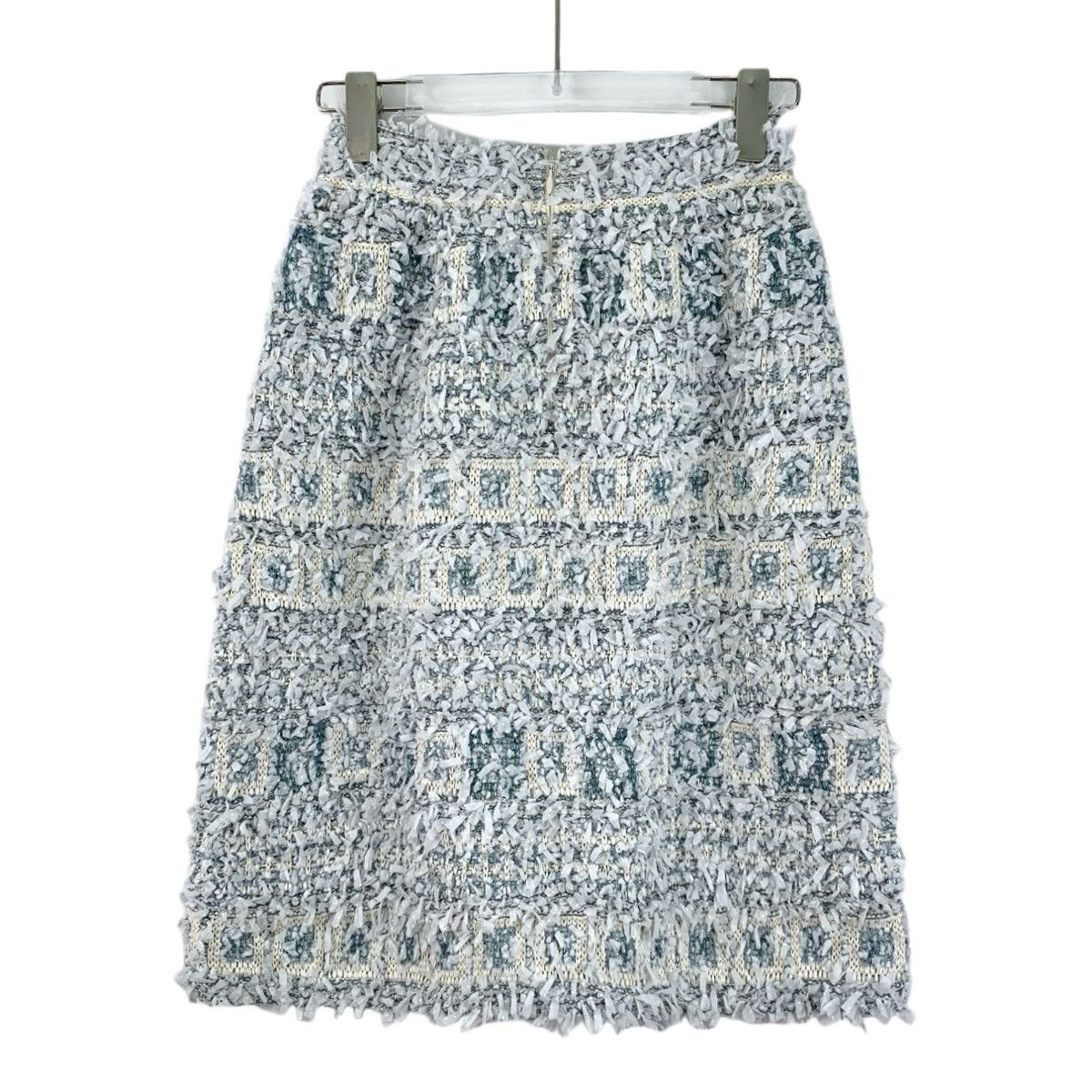 Chanel Chanel light blue fringed floral patchwork bustier dress Size 25" / US 0 / IT 36 - 2 Thumbnail