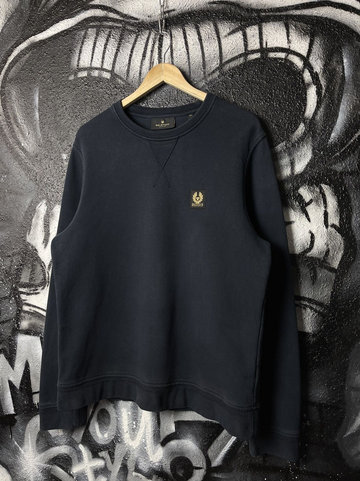 Belstaff × Vintage Belstaff Logo Patch Sweatshirt Men’s Size XL Size US XL / EU 56 / 4 - 1 Thumbnail