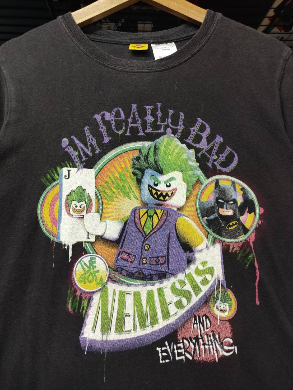 LEGO The Lego Batman Movie "Joker Im Really Bad" Character Promo Size US M / EU 48-50 / 2 - 1 Thumbnail