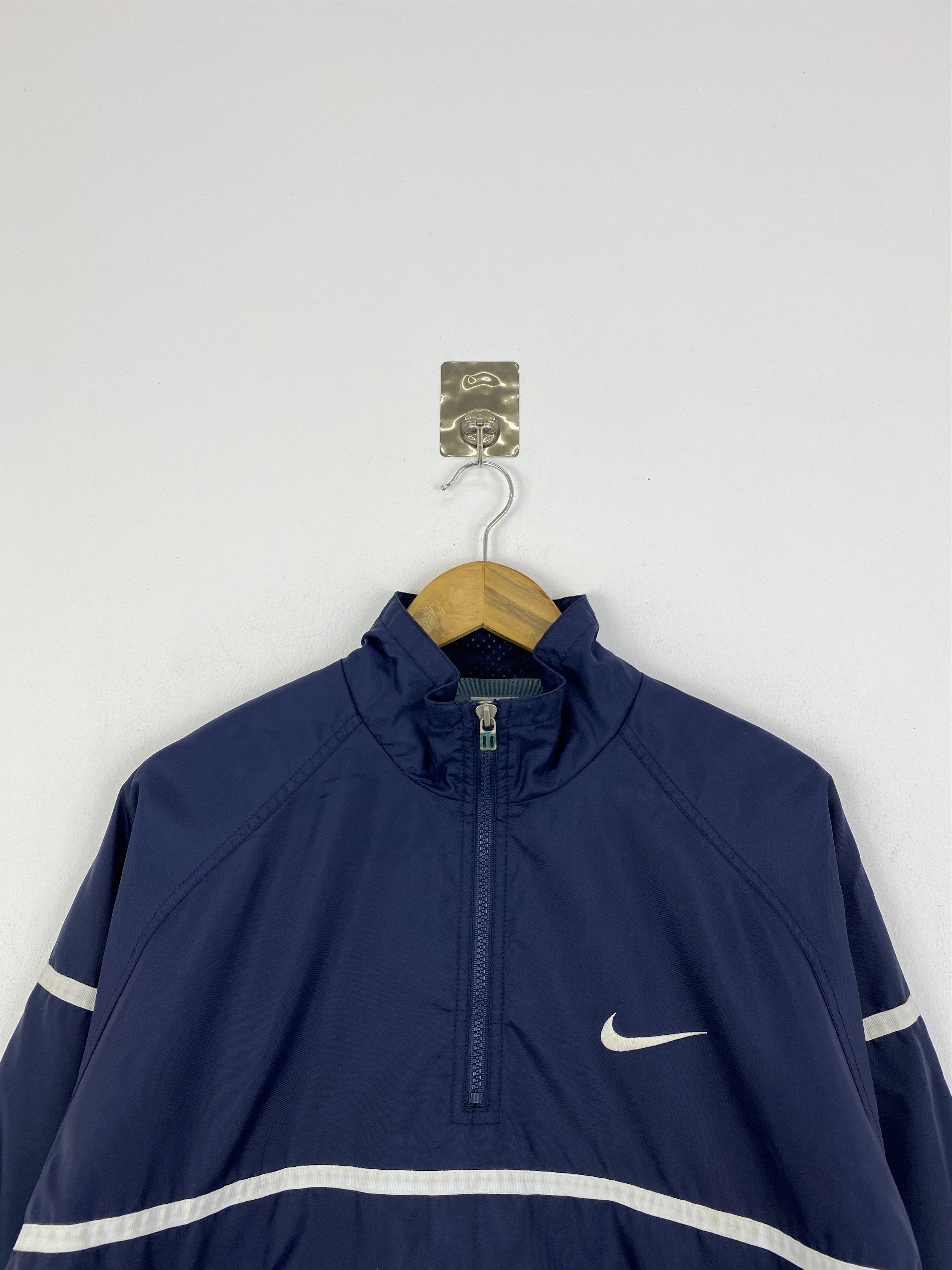 Nike Vintage 90s Nike Spellout Half Zipper Light Jacket WN0002 Size US L / EU 52-54 / 3 - 4 Thumbnail