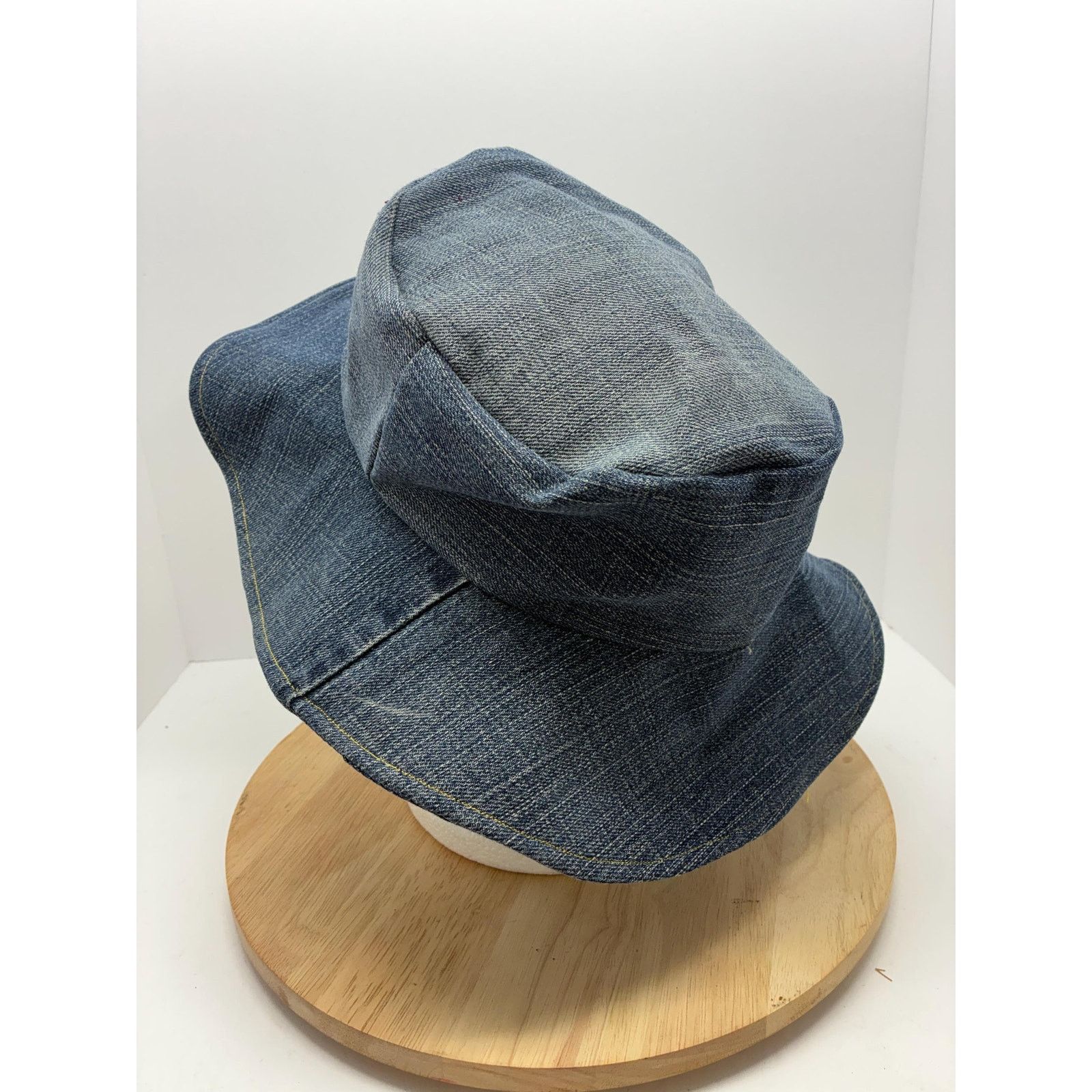 Other Reworked Denim “Saint” Hat – Y2K Minimal Streetwear Size ONE SIZE - 4 Thumbnail