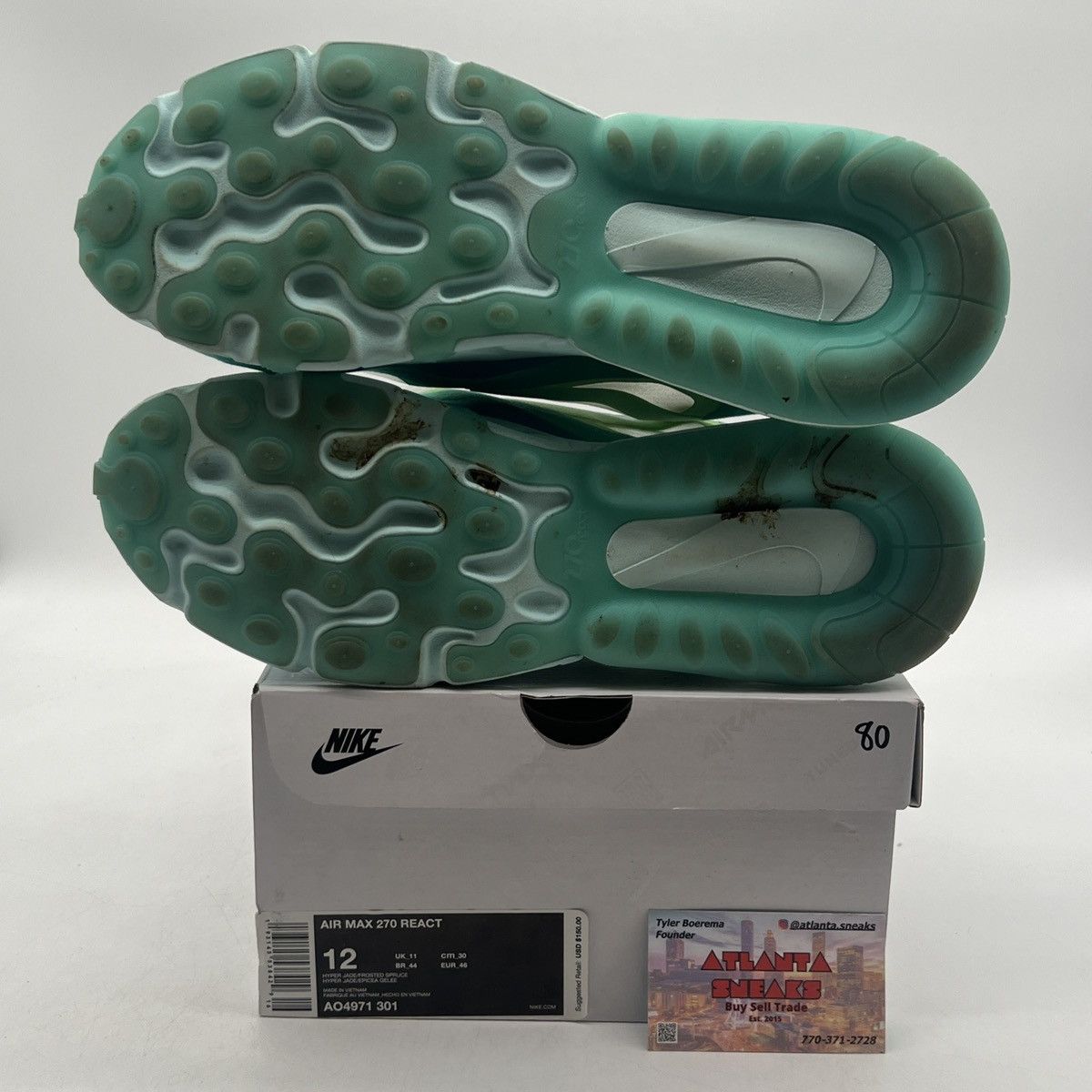 Nike Air max 270 react psychedelic art Size US 12 / EU 45 - 8 Thumbnail