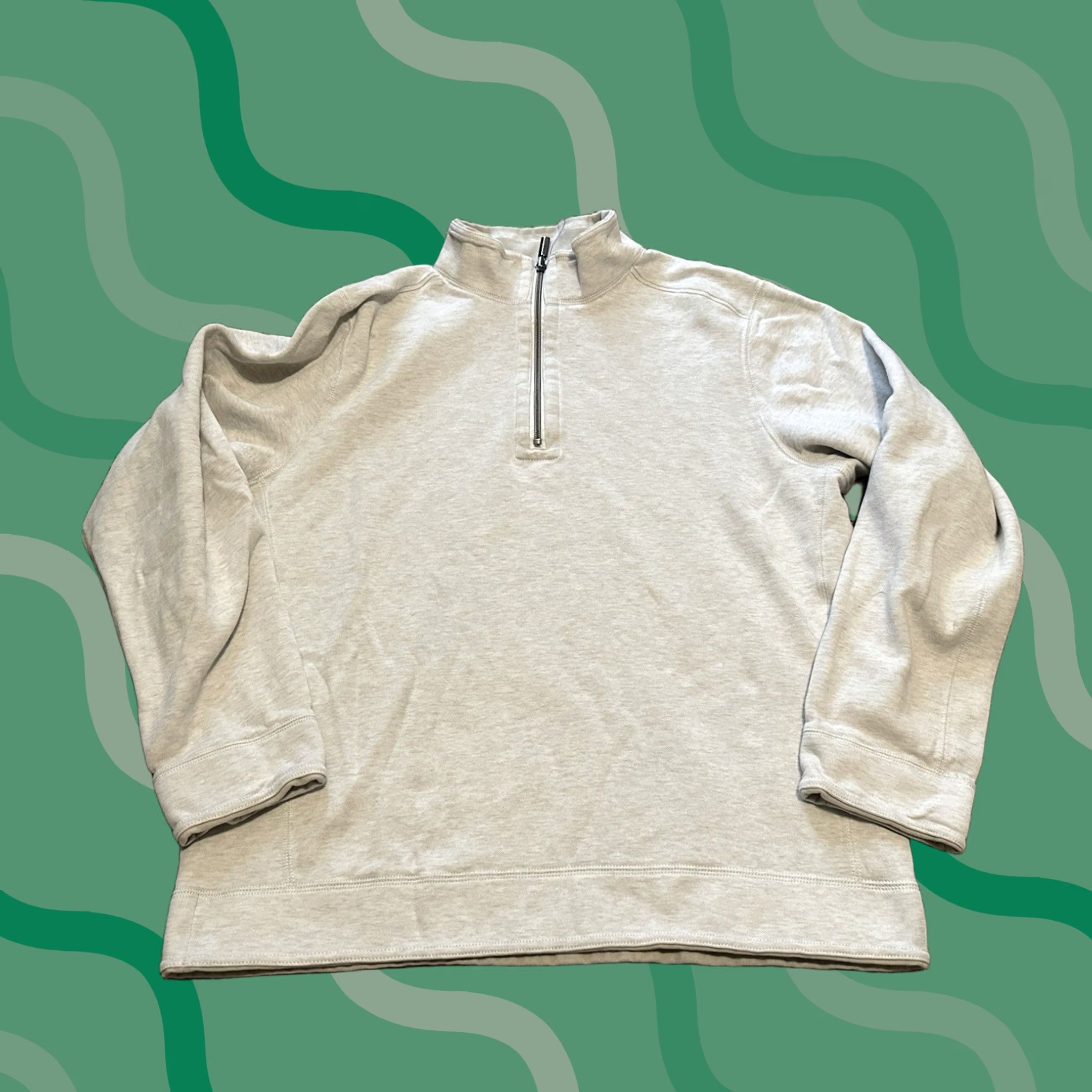 Tommy Bahama Tommy Bahama Sweater Mens Large Beige Reversible Quarter Zip Pullover Preppy Casual Size US L / EU 52-54 / 3 - 1 Thumbnail