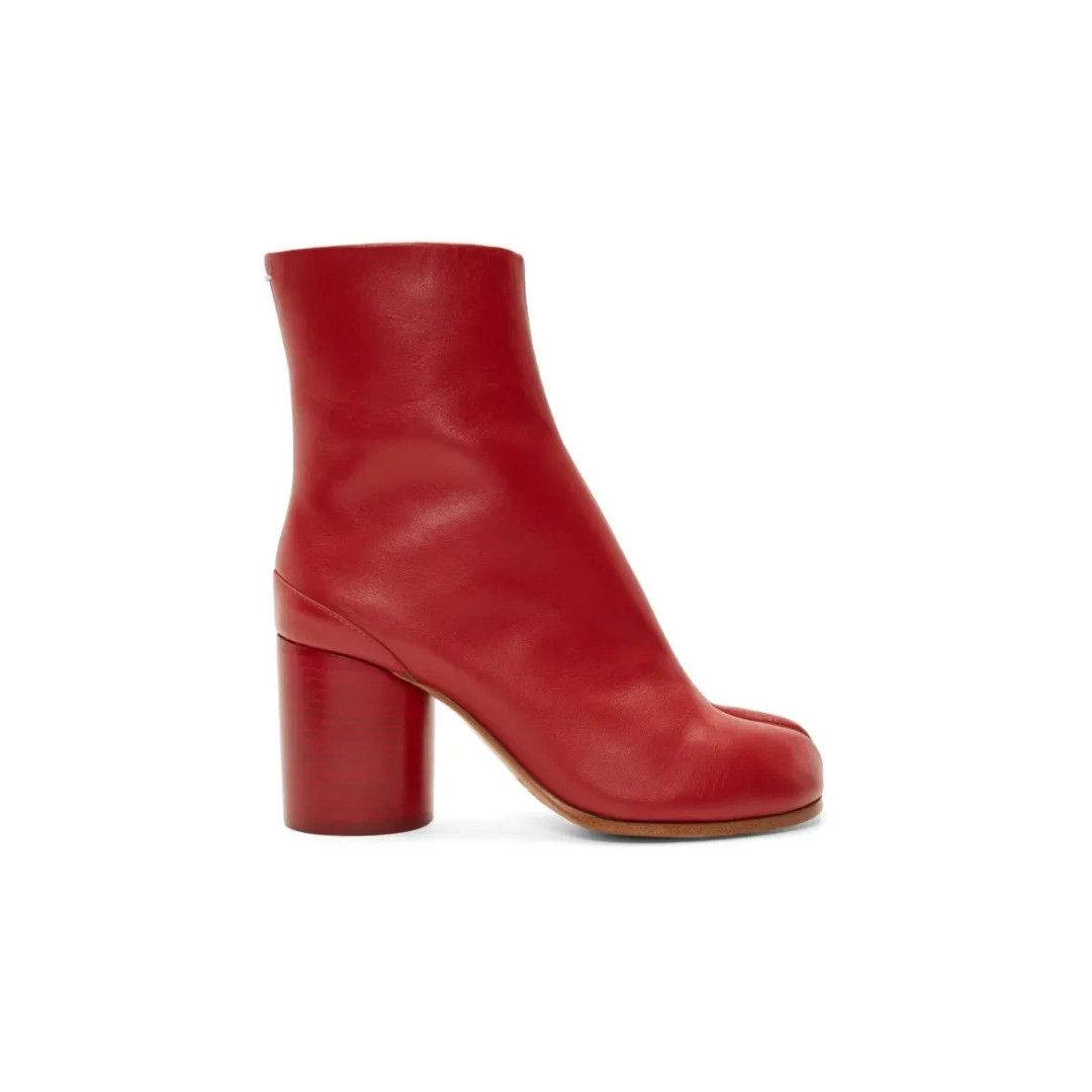 Maison Margiela oc11z0725 Tabi Ankle Boots in Red Size US 9 / IT 39 - 1 Thumbnail