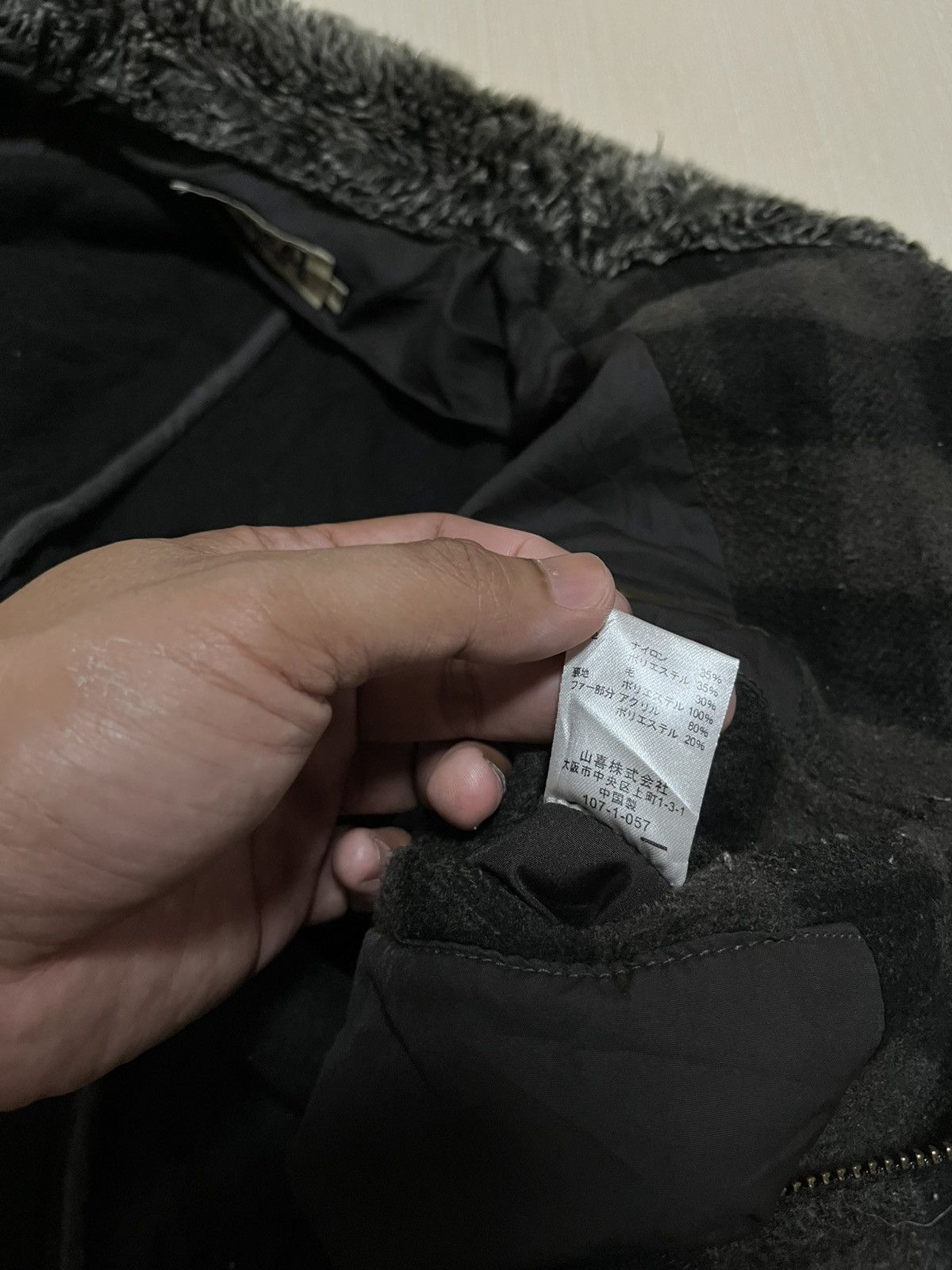 Kansai Yamamoto Vintage Kansai Yamamoto Fur Collared Plaid Jacket Size US M / EU 48-50 / 2 - 7 Thumbnail