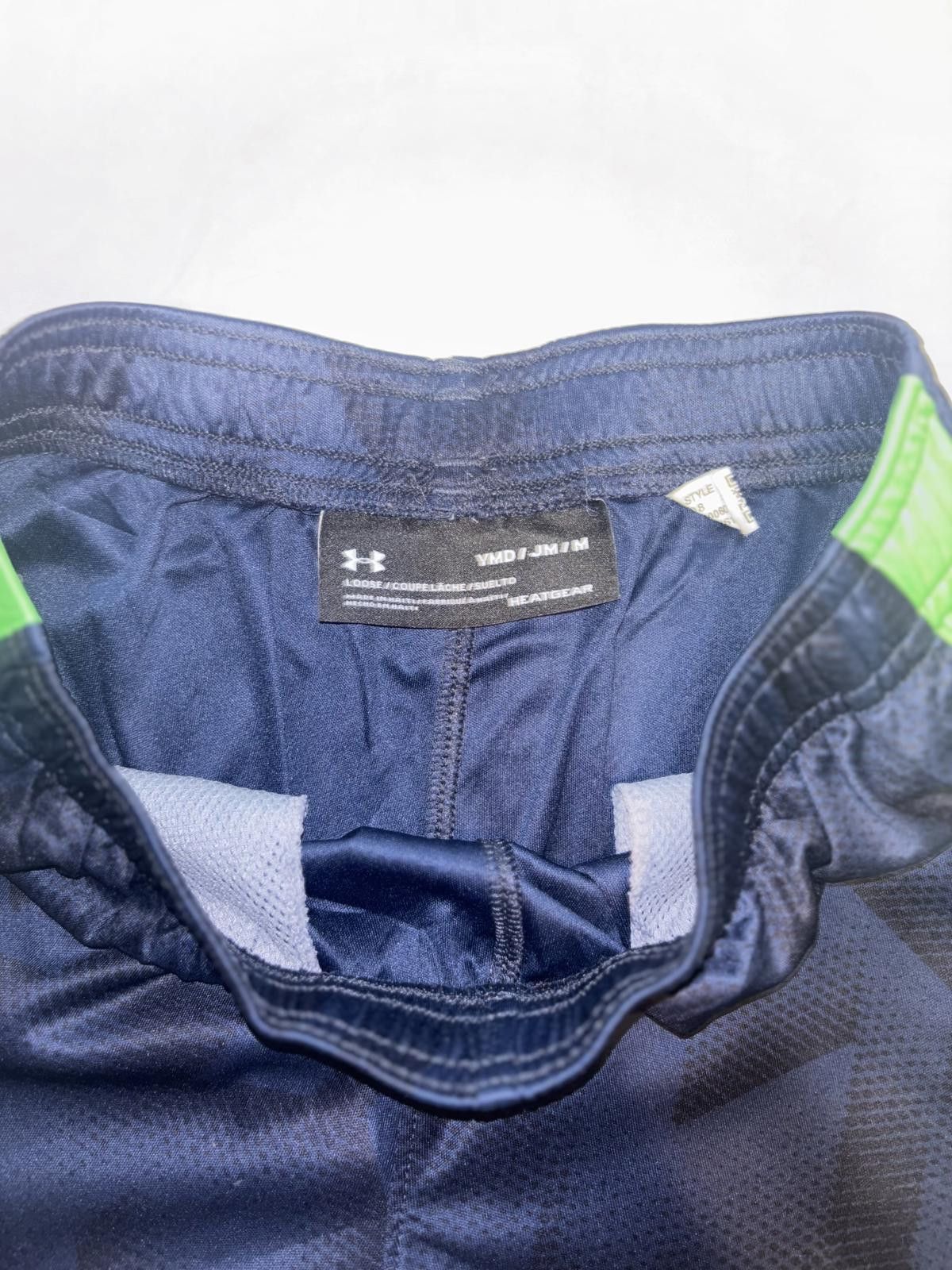 Under Armour Athletic Under Armour Youth Training Shorts - Navy & Green Size US 26 / EU 42 - 3 Thumbnail