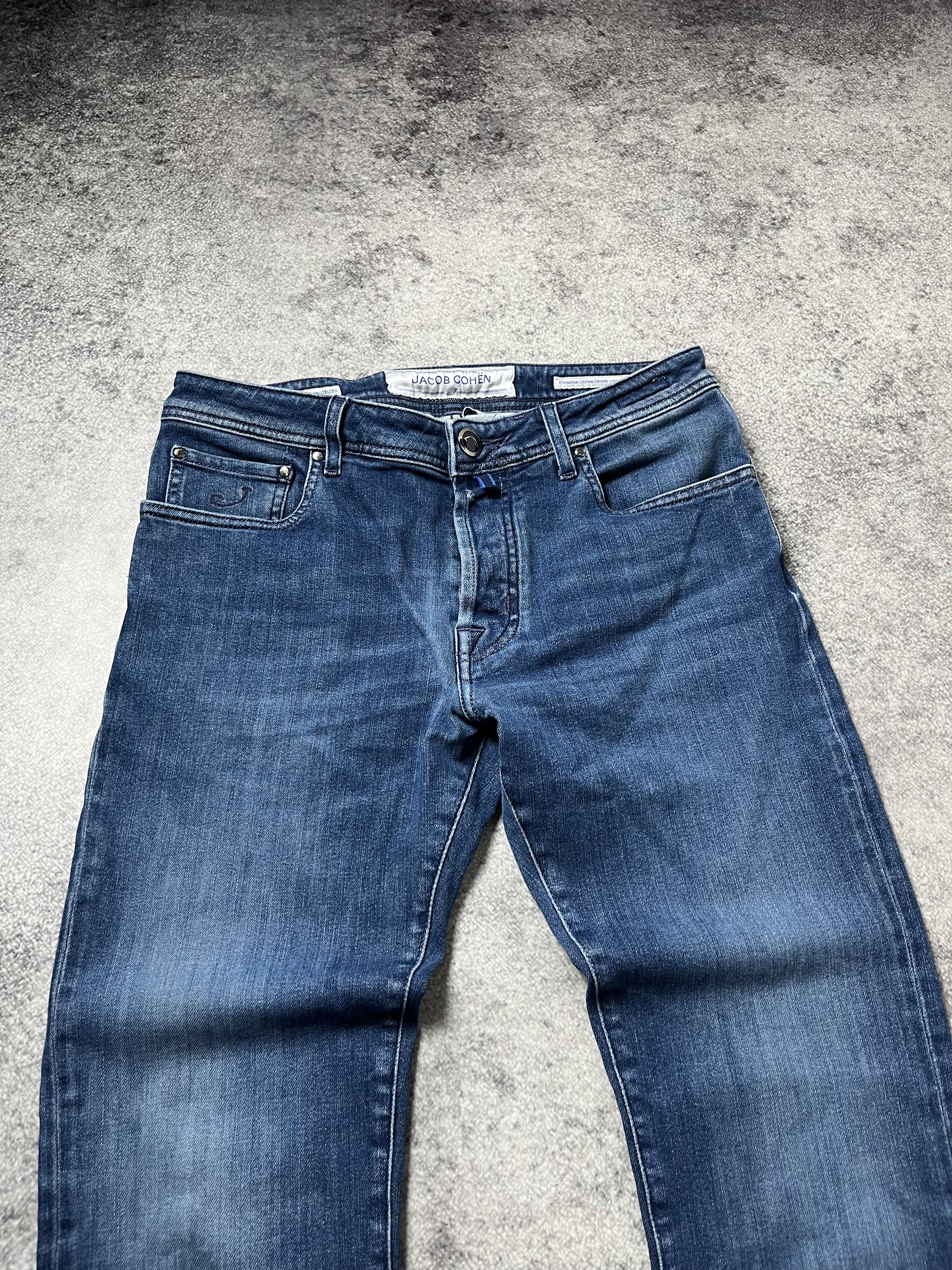 Jacob Cohen 🔥Jacob Cohen Style 688 Premium Denim Jeans Straight Fit Size US 33 - 7 Thumbnail