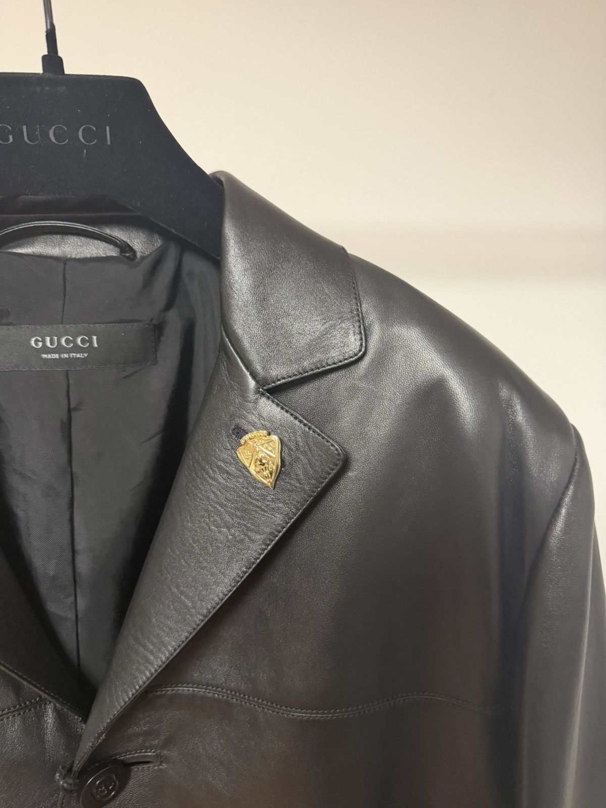 Gucci DEMNA - SS26 Nerd Soft Nappa Leather Jacket 50 Size US M / EU 48-50 / 2 - 12 Thumbnail