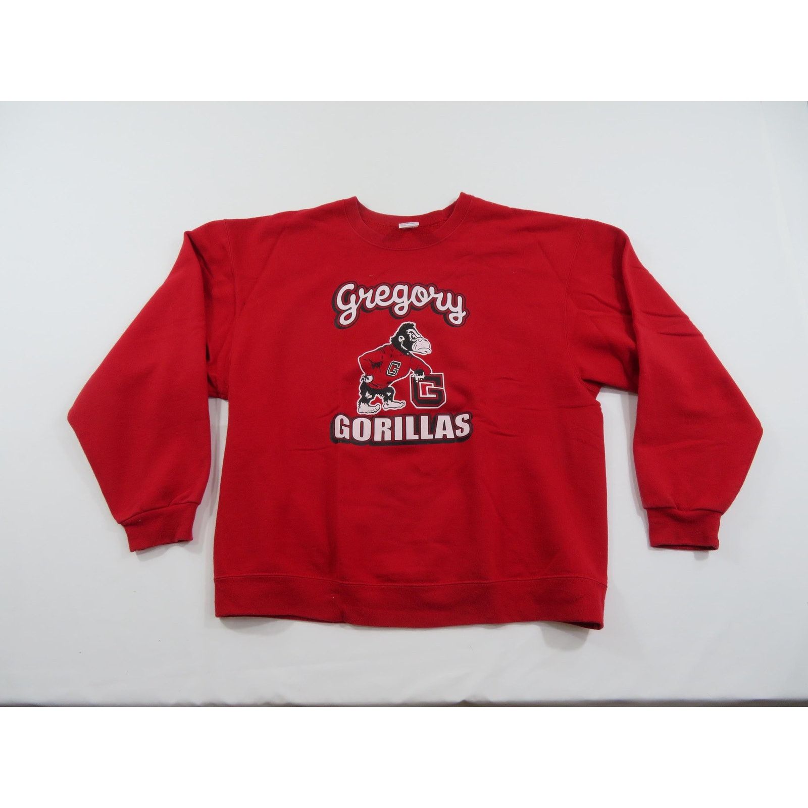 Jerzees Jerzees Gregory Gorillas Ape Red Sweatshirt Sz XL Size US XL / EU 56 / 4 - 1 Thumbnail
