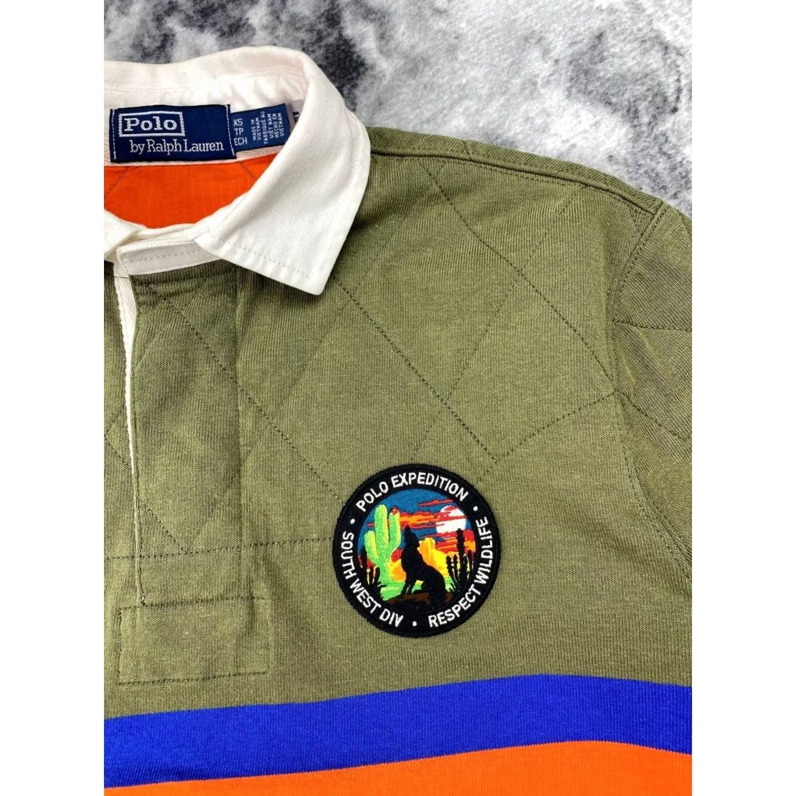 Polo Ralph Lauren VINTAGE Polo Ralph Lauren Rugby Shirt Men XS Green Long Sleeve Collared Casual Cotton Logo Classic Expedition Button Size US XS / EU 42 / 0 - 3 Thumbnail