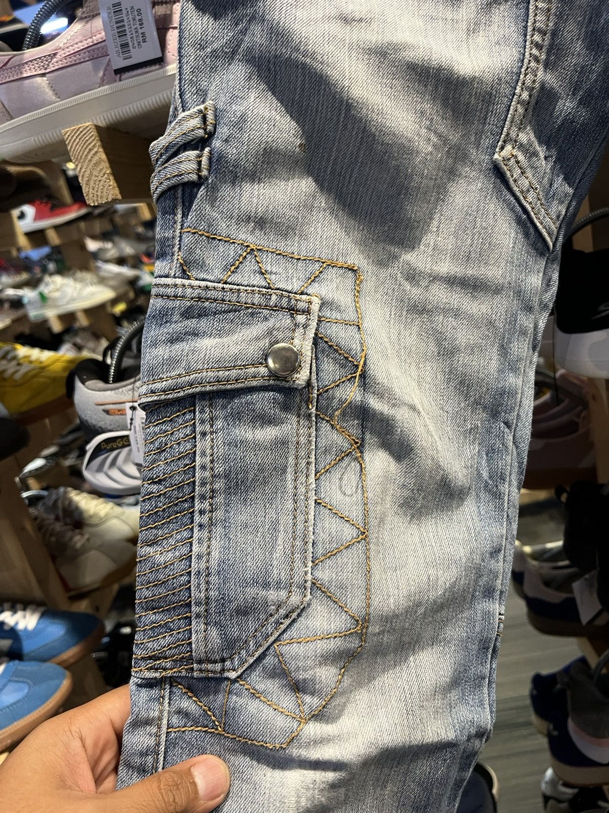 Japanese Brand × Vintage Vintage Jeans De Art Distressed Multi Pocket Size US 31 - 10 Thumbnail