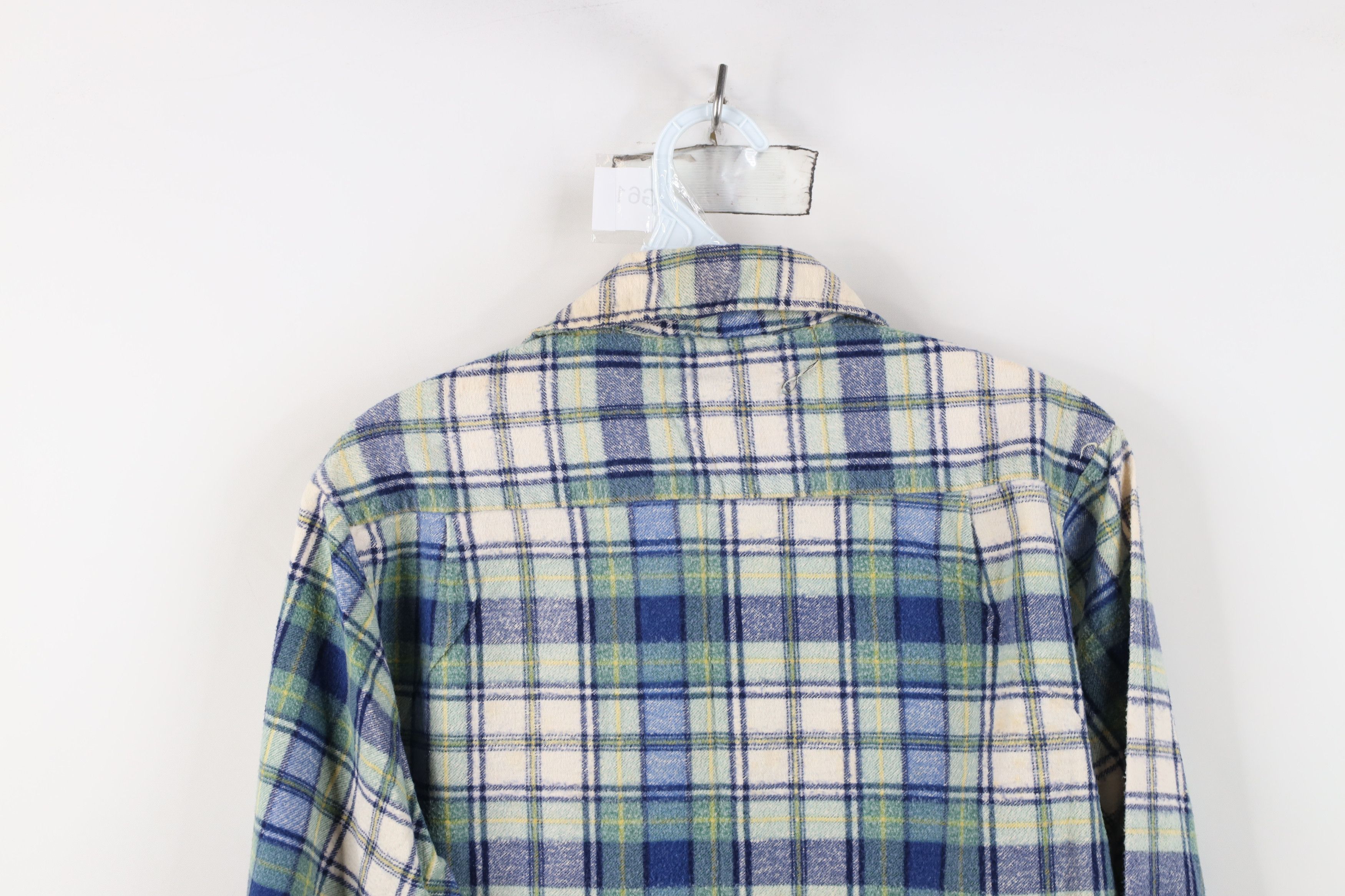 Vintage Vintage 70s Streetwear Flannel Collared Button Shirt Plaid Size US S / EU 44-46 / 1 - 14 Thumbnail