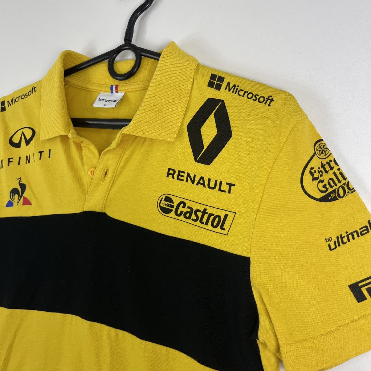 Formula 1 Vintage Le Coq Sportif Renault Infinity Racing F1 Polo Shirt Size US S / EU 44-46 / 1 - 4 Thumbnail