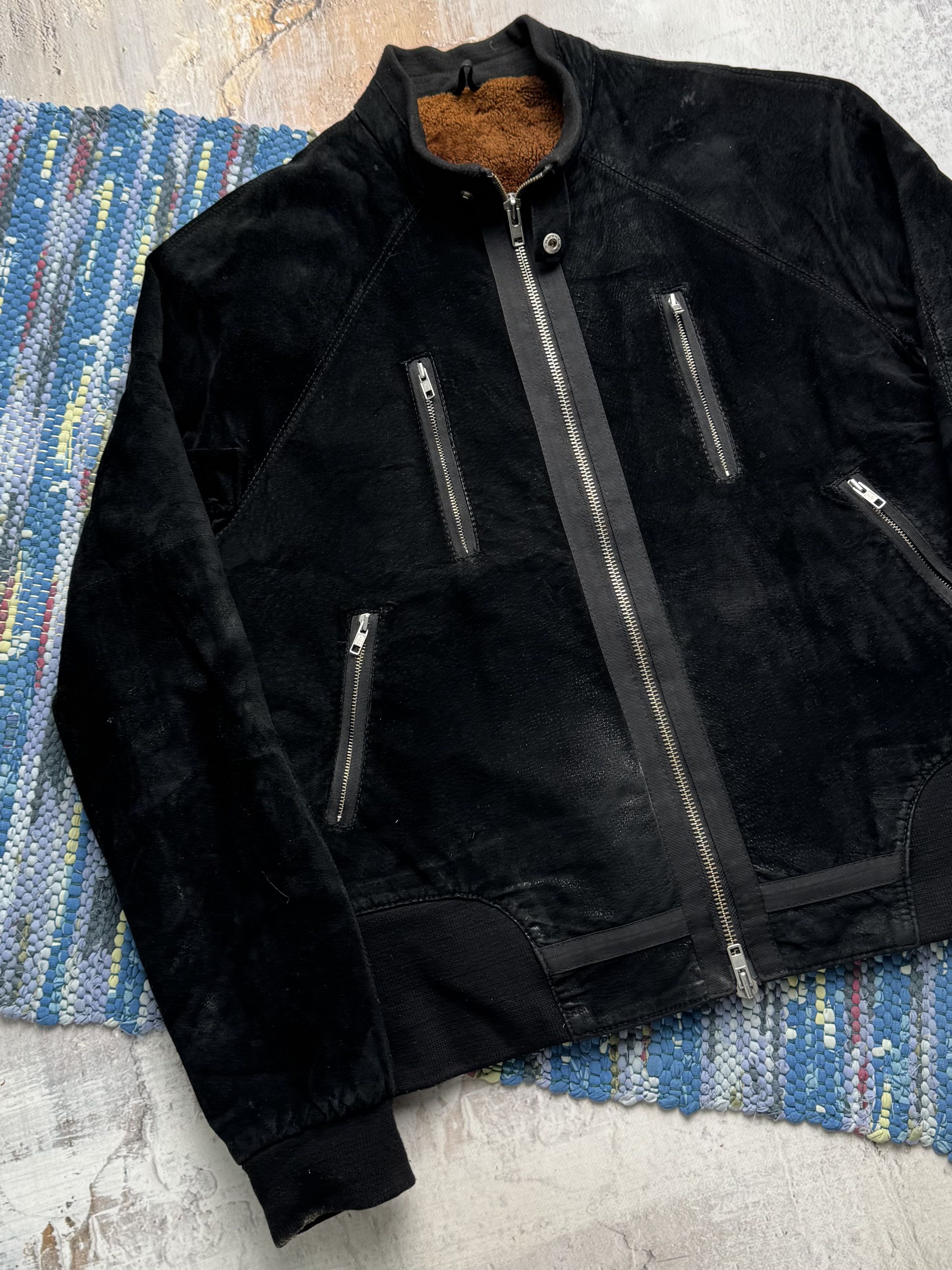 Vintage Vintage Faded Real Suede Jacket A8(V1)D15 Size US L / EU 52-54 / 3 - 2 Thumbnail