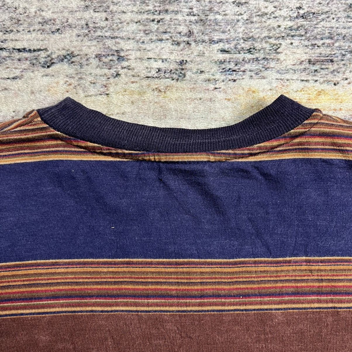 Stussy × Vintage Very rare Vintage 90s stussy stripe pocket tee Size US M / EU 48-50 / 2 - 8 Thumbnail