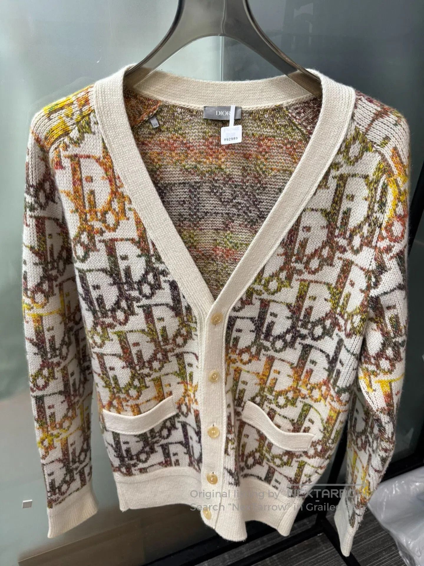 Dior Colorful Floral Print Cardigan Jacket. Size XS / US 0-2 / IT 36-38 - 1 Thumbnail