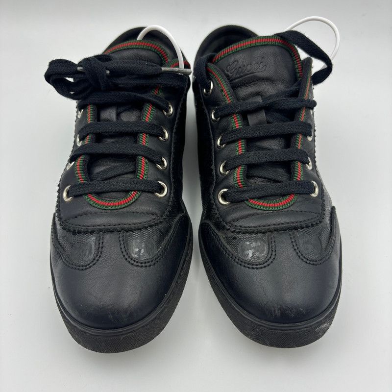 Gucci Gucci Fashionable Leather Sneakers in Black Size US 5.5 / EU 38 - 4 Thumbnail