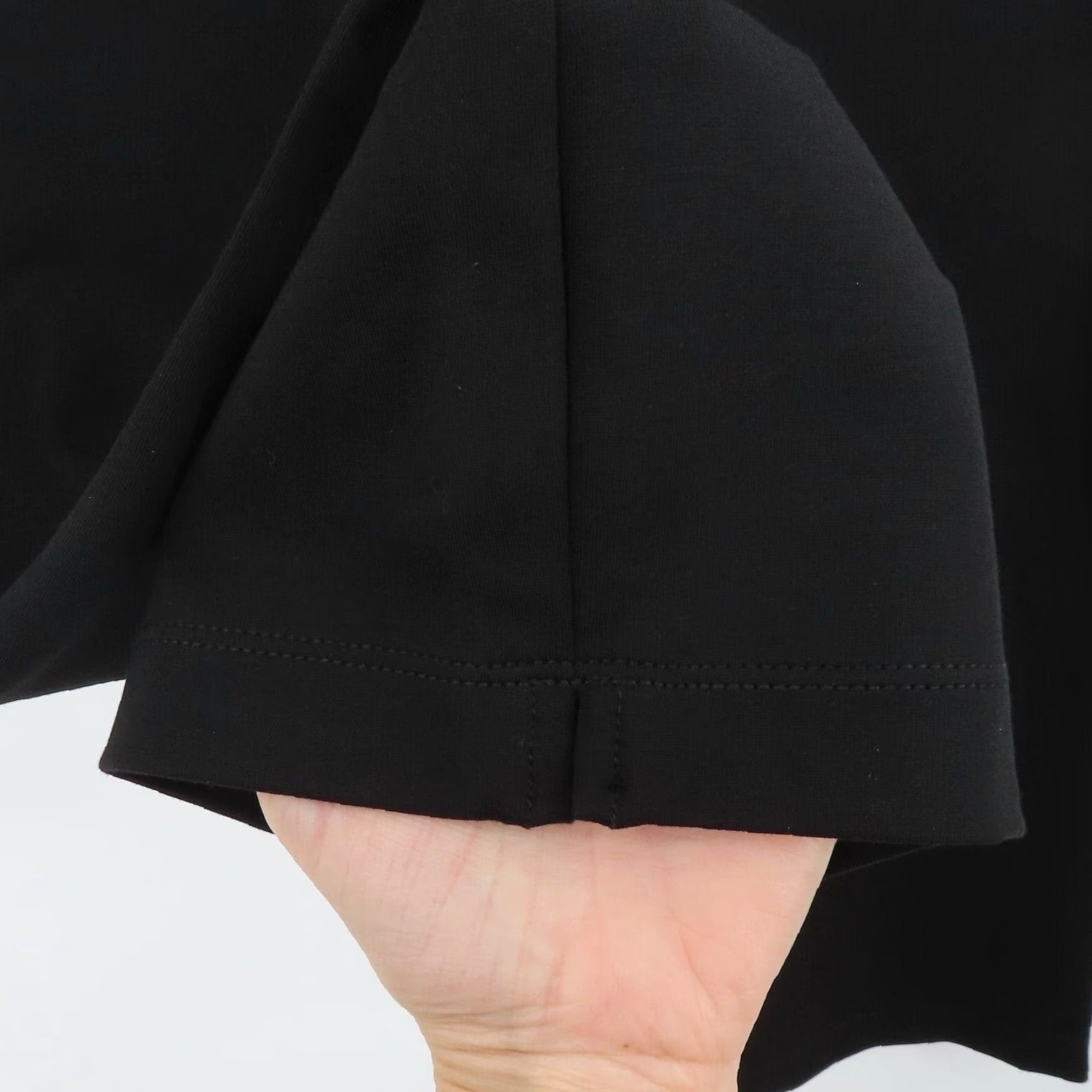 Vintage Betabrand Women Large W0249-BK Crop Classic Dress Yoga Pants Solid Black Size 36" / US 14 / IT 50 - 3 Thumbnail